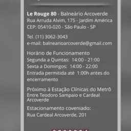 Sauna Le Rouge 7/9 14h